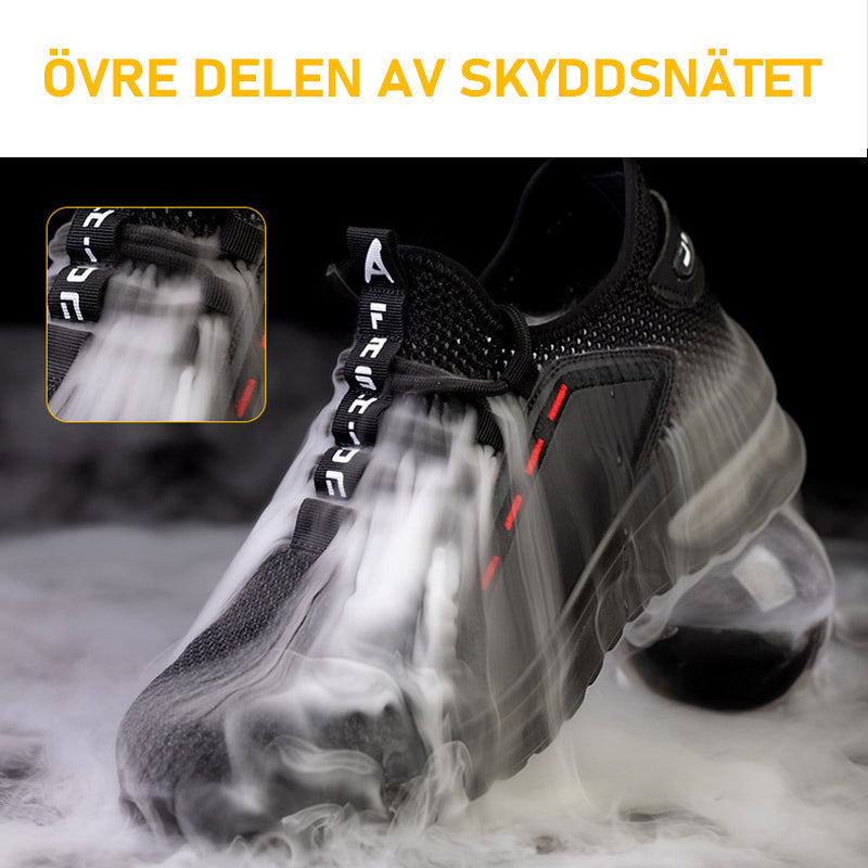 Belörbin.com Herr Andningsbara Skyddsskor med Ståltåhätta och Kevlarsula - Premium Arbetskomfort